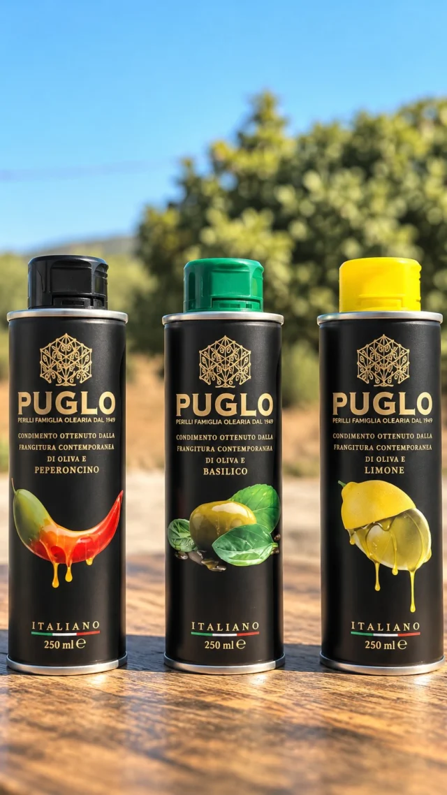 Basilico, limone o peperoncino: scegli l’olio aromatizzato perfetto per dare carattere a ogni piatto. 🌿🍋🌶️
Scoprili tutti e acquistali direttamente sul nostro sito web.

#FrantoioPerilli #OliAromatizzati #OlioAlBasilico #OlioAlLimone #OlioAlPeperoncino OlioItaliano SaporiDiPuglia Condimenti CucinaItaliana